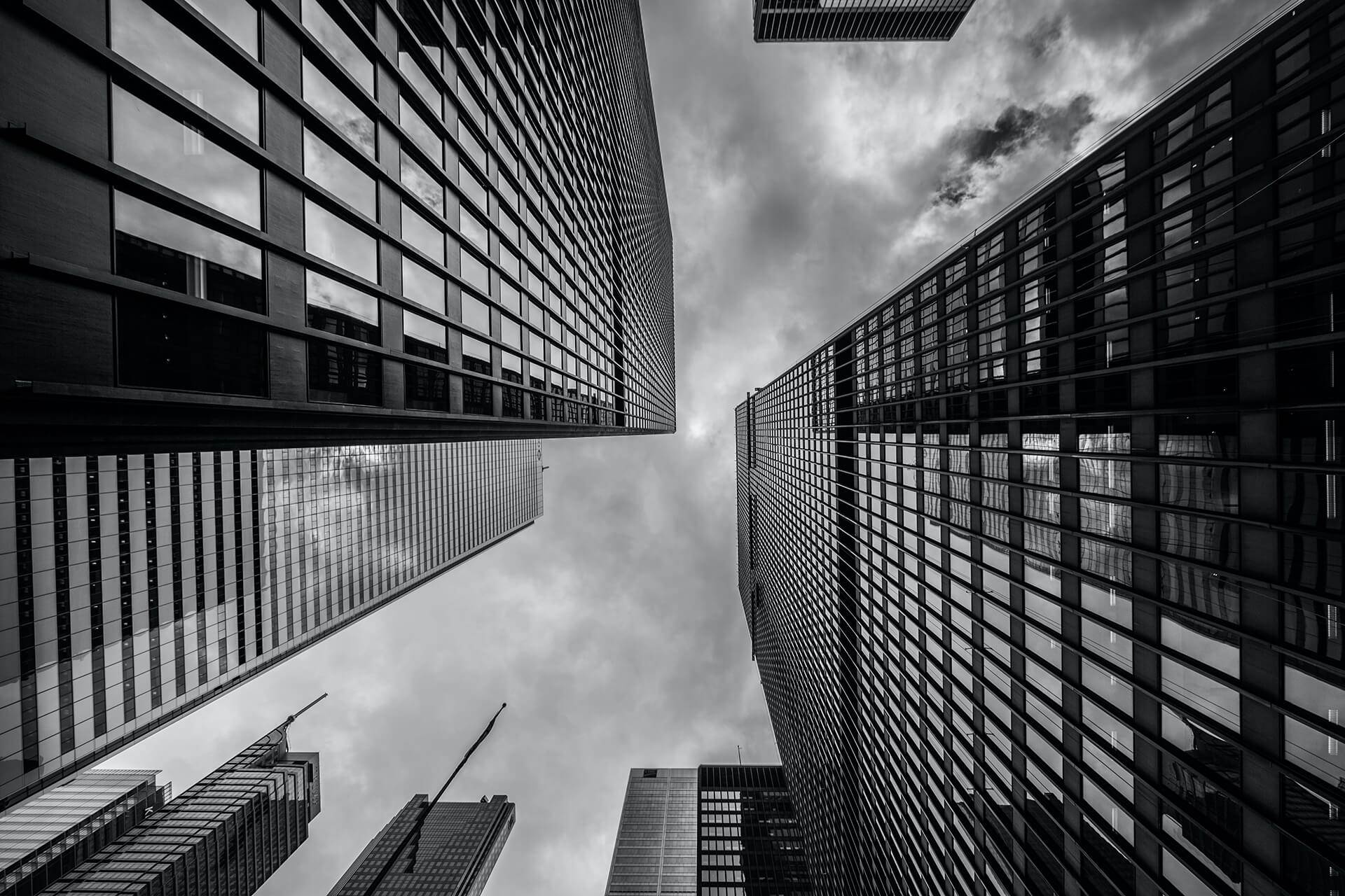 background picture of office buildings